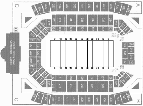 Citrus Bowl seating Chart