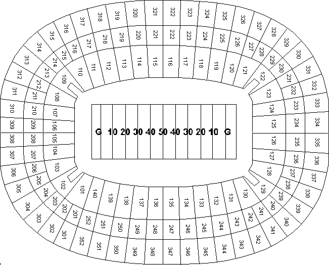 Georgia Dome seating Chart