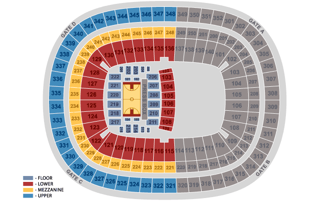 Georgia Dome seating chart