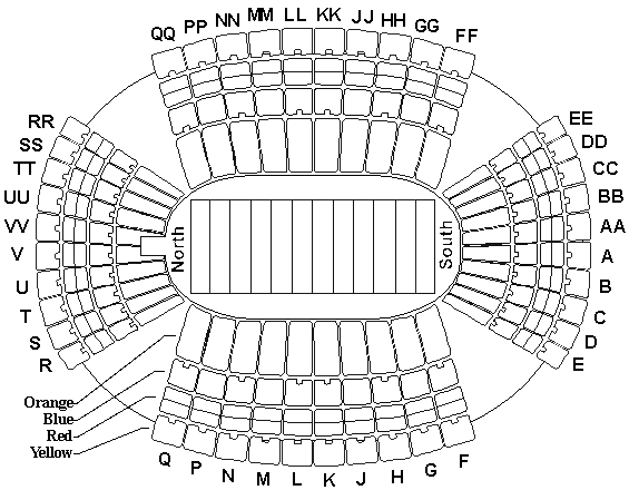 Aloha Stadium seating chart