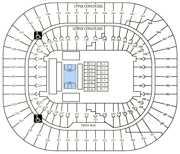 RCA Dome seating Chart