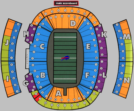 Ralph Wilson Stadium seating Chart