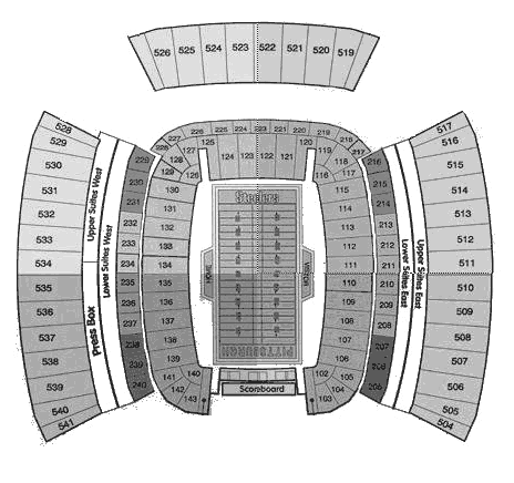 Heinz Field seating Chart